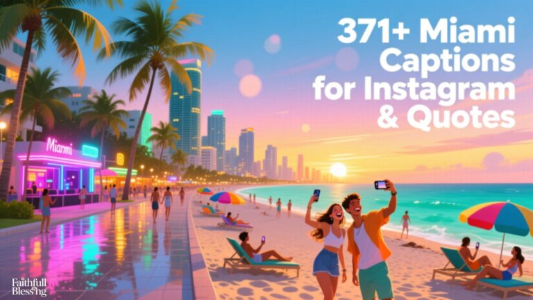 371+Miami Captions for Instagram & Quotes