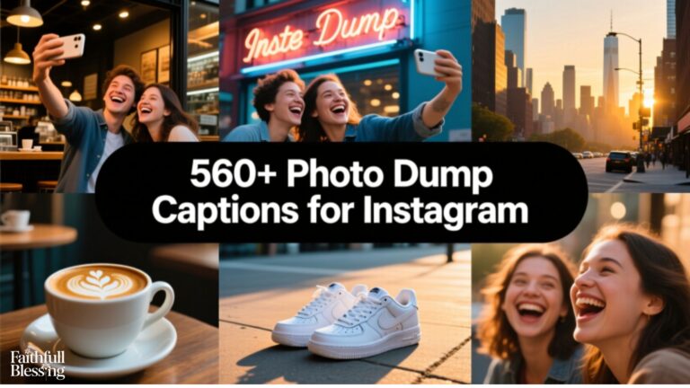 560+ Photo Dump Captions for Instagram
