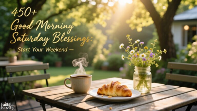 450+ Good Morning Saturday Blessings: Start Your Weekend